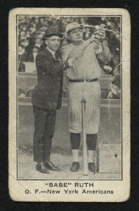1922 E121 American Caramel Series Of 120 86D Babe Ruth Holding Bird Pristine Auction