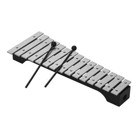 Cheap 15 Note Xylophone Glockenspiel Wooden Aluminum Bars W Mallets