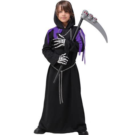 Boys Grim Reaper Halloween Party Costume - MYanimec