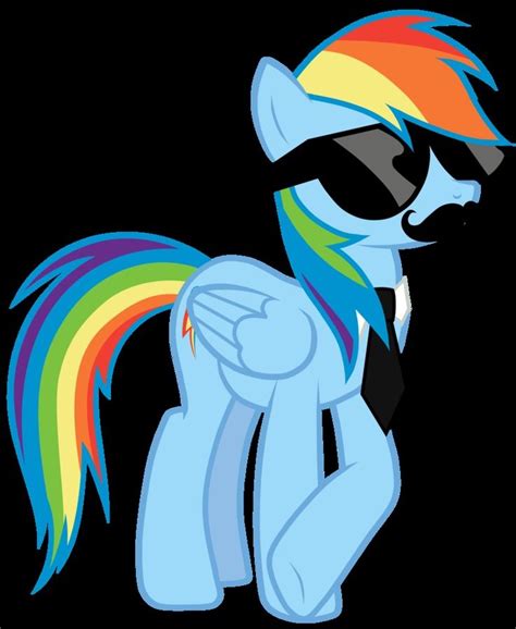 Obsession Mustache Lol Rainbow Dash Pony Mustache