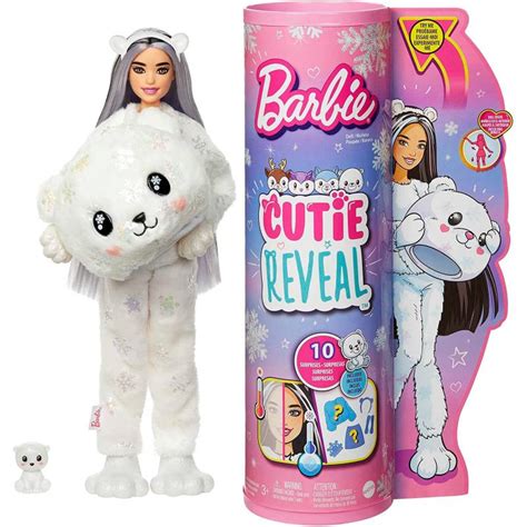 Muñeca Barbie Cutie Reveal Muñeca con disfraz de oso polar con