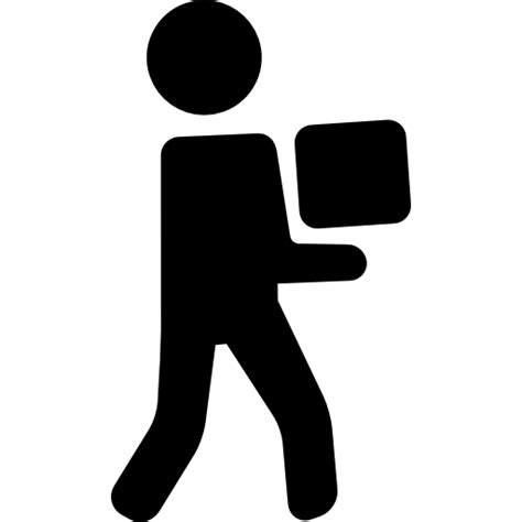 Man Carrying Package Icon