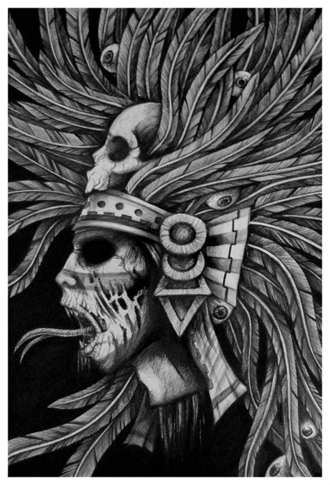 Tezcatlipoca By Mrtnljmn Chicano Art Mayan Art Aztec Drawing