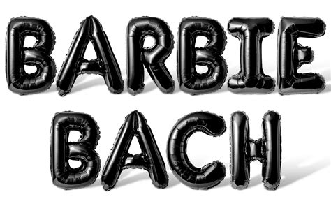 Letter Balloons Barbie Bach Inch Alphabet Letters Foil Mylar