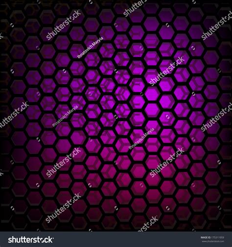 Purple Honeycomb Vector Stock Vector (Royalty Free) 175311959 ...