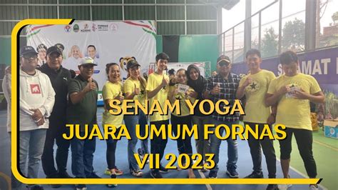 Senam Yoga Perwakilan Banten Dari Kota Tangerang Meraih Juara Umum Pada