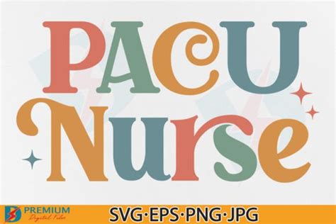 PACU Nurse SVG PNG Retro Nursing Shirt Graphic By Premium Digital