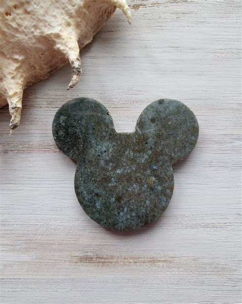 Disney Mickey Mouse Ocean Jasper Gemstone Etsy