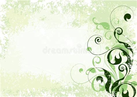 Light Green Floral Background Stock Vector - Illustration: 6290397