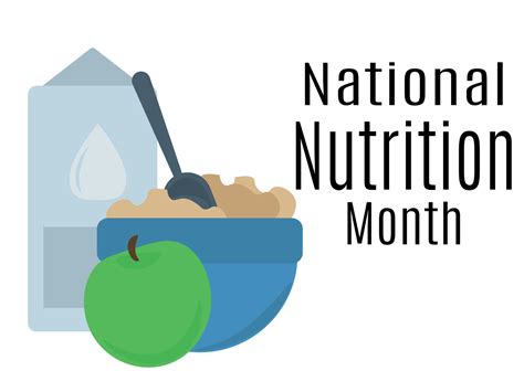 national nutrition month idea  poster banner flyer  postcard