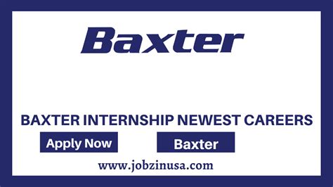 Baxter Internship For Candidates Jobz In Usa