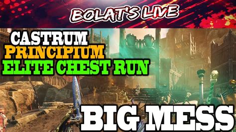 Castrum Principium Elite Chest Run New World Bad Run Youtube