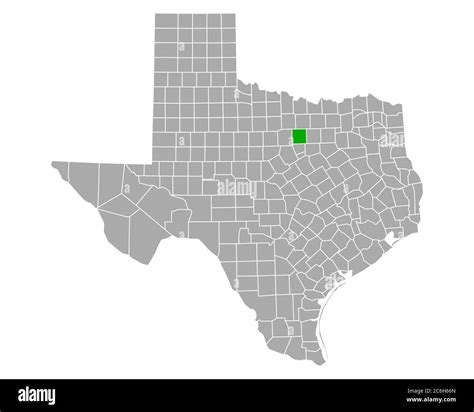 Map of Parker in Texas Stock Photo - Alamy