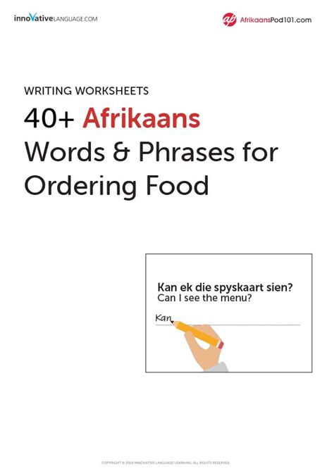 16 Afrikaans Worksheets For Beginners Pdf Printables