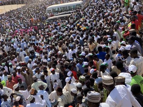 Massive Crowd As President Buhari Holds Campaign Rally In Sokoto