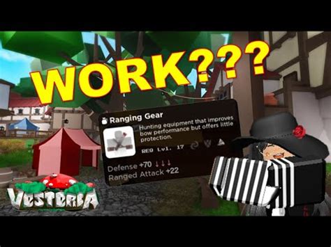 Does Ranging Gear Actually Works Vesteria Roblox Youtube