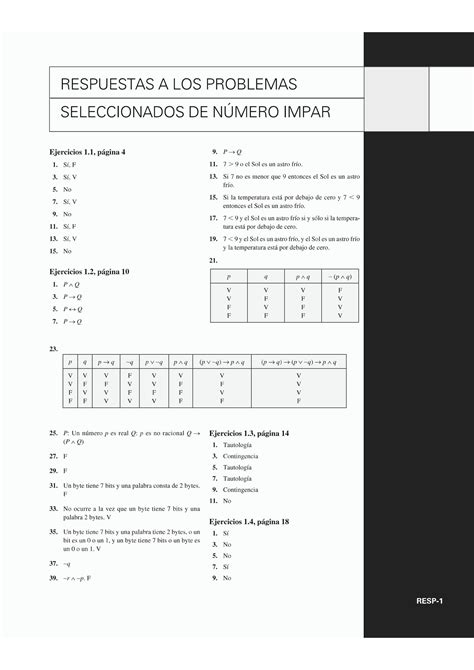 Solution Respuestas Ejercicios Impares Zill Dewar Logica Y Conjuntos