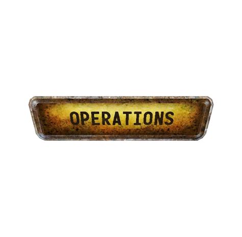 Ruined Vault Operations Sign The Fallout Wiki