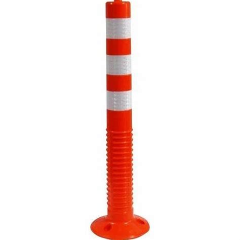 Orange Polyurethane Flexible Spring Post For Road Safety Mm Or