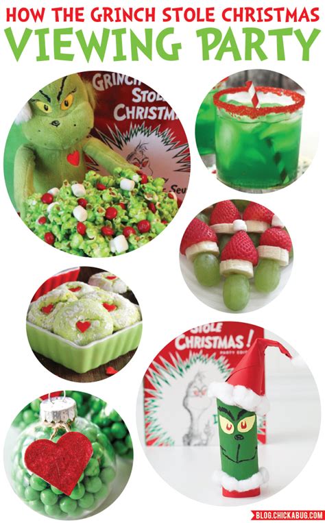 Grinch Viewing Party Ideas | Chickabug