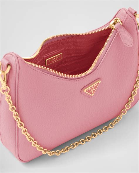 Petal Pink Prada Re Edition 2005 Saffiano Leather Bag PRADA