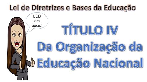 LDB Lei de Diretrizes e Bases da Educação Título 4 YouTube