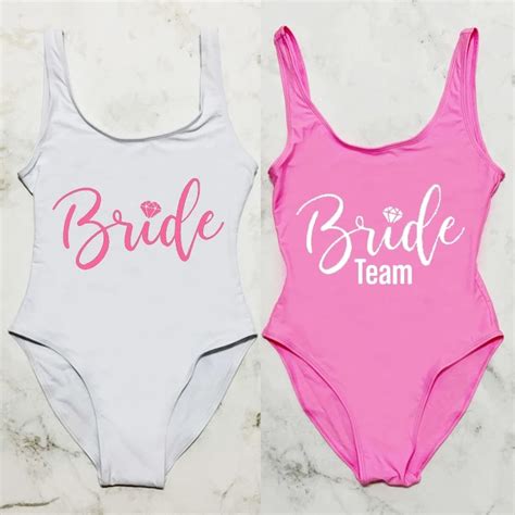 Bride Team Sexy Swimwear Women Summer Swimsuit One Pieces Bathing Suit