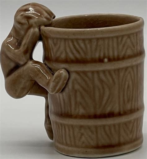 Vintage Japan Nude Man Shot Glass Novelty Brown Ceramic Kitschy Bar Ware Etsy