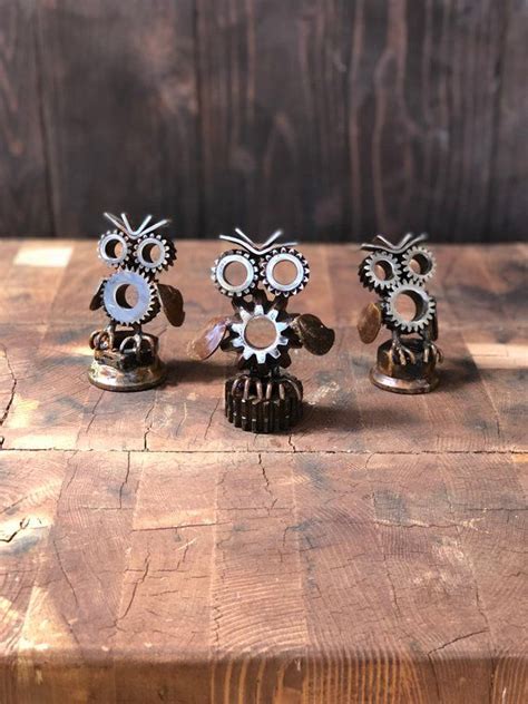 Owl Decor Industrial Owl Lucky Owl Industrial Home Welding Art