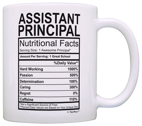 Thiswear Assistant Principal Ts Assistant Principal Nutrional Facts Label Principal