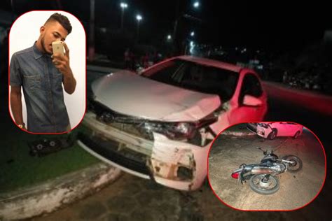 Trágico acidente envolvendo moto e Corolla mata jovem em frente de