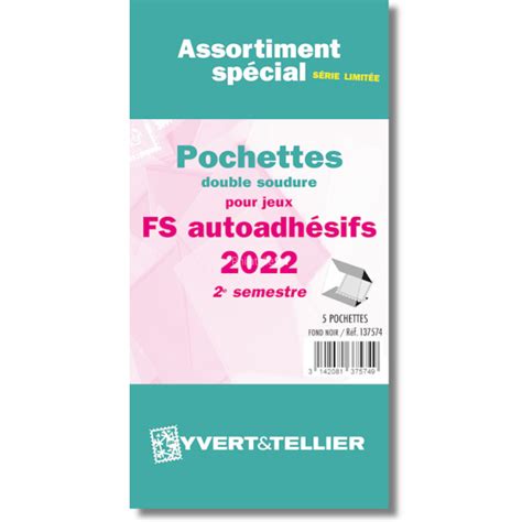 2022 Pochettes Assortiment FS FO FRANCE 2ème semestre 2022 ADHÉSIFS