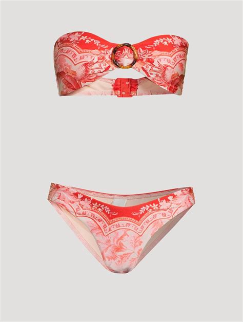 ZIMMERMANN Lyre Bandeau Bikini Set Holt Renfrew