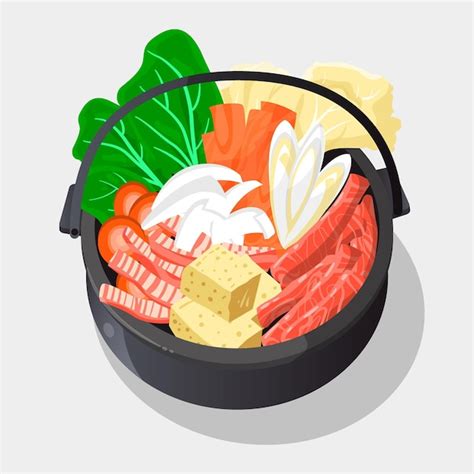Free Vector Hand Drawn Hot Pot Illustration