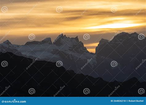 Majestic Sunset Scenery From The Top Of The Balmer Graetli Region At