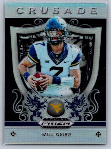 Panini Prizm Draft Picks Will Grier Crusade Prizms Silver Ebay