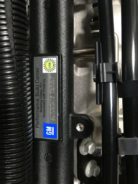 performance build center engine builder plaque corvetteforum