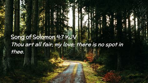 Song Of Solomon Kjv Desktop Wallpaper Thou Art All Fair My Love