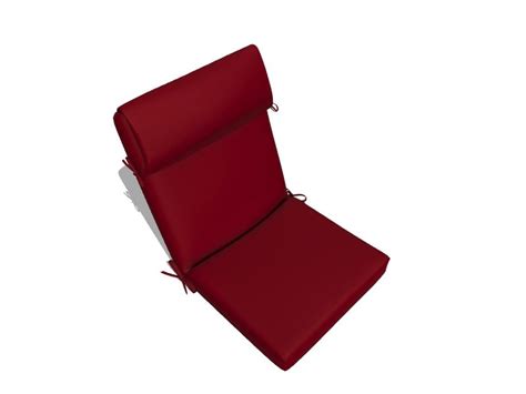 Allen Roth Madera Linen Dark Cherry High Back Patio Chair Cushion At