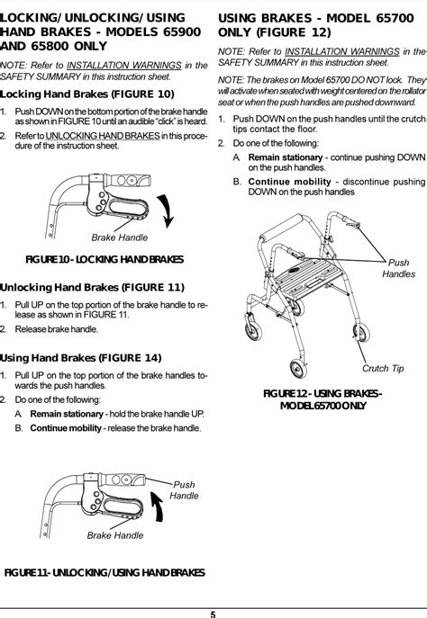 Invacare Rollator Users Manual 1100867b P65