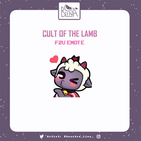 F U Cult Of The Lamb Emote B Lina S Ko Fi Shop Ko Fi Where