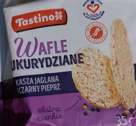 Wafle Kukurydziane Kasza Jaglana I Czarny Pieprz Tastino Kalorie KJ