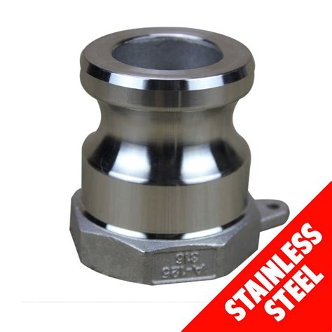 Camlock Stainless Steel Mm Type A Male Adaptor X Fem Bsp