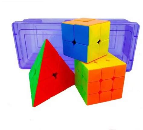 D Eternal Premium High Speed Stickerless Magic Cube Combo Set Of 2x2