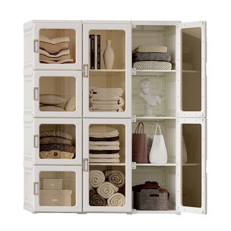 Antbox Portable Wardrobe Closet Storage Organizer For Clothes