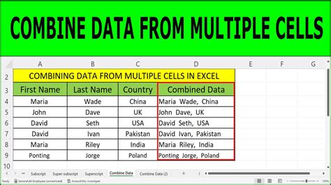 Combining Data From Multiple Cells In Excel How To Merge Two Columns In Excel Without Losing