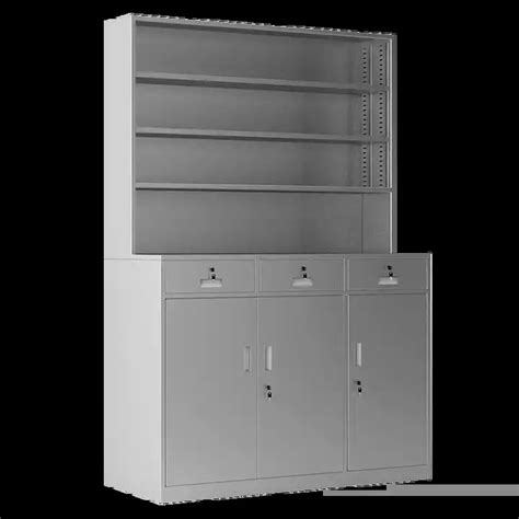 Metal Hospital 304 Stainless Steel Medical Cabinet Full Height Storage