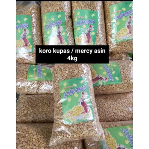 Jual Kacang Koro Kupas Mercy Asin Kg Shopee Indonesia