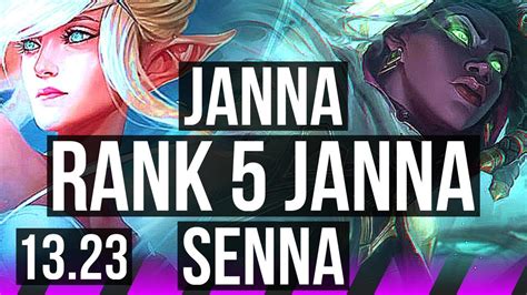 Janna And Jhin Vs Senna And Varus Sup 1217 Rank 5 Janna Godlike