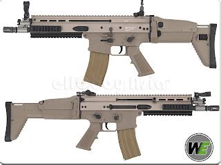 Balikpapan Airsofter WE SCAR GBBR Open Bolt TAN